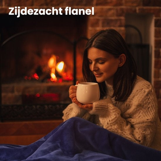 Auronic Electric Blanket - Wärmedecke - 9 Wärmestufen - 2 Personen - 200x150 - Blau
