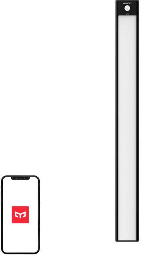 Yeelight Schrankbeleuchtung mit Bewegungssensor – 90 Lumen – Schwarz – 40 cm – wiederaufladbar