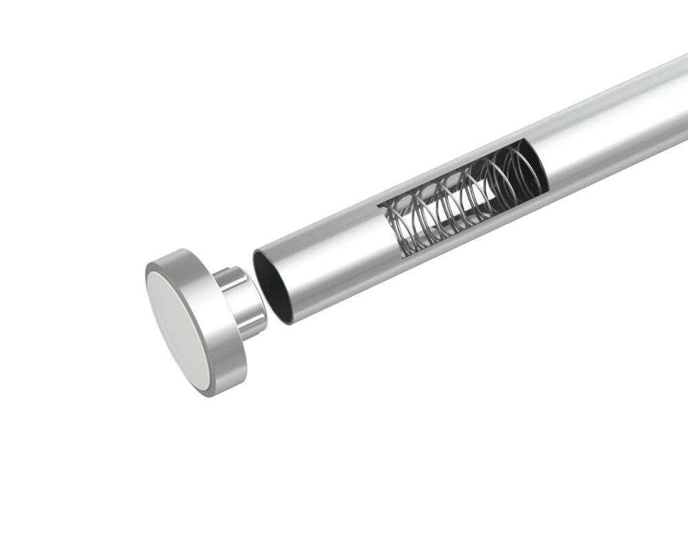 WENKO Luz Teleskop-Duschstange Chrom – 70–115 cm – Edelstahl