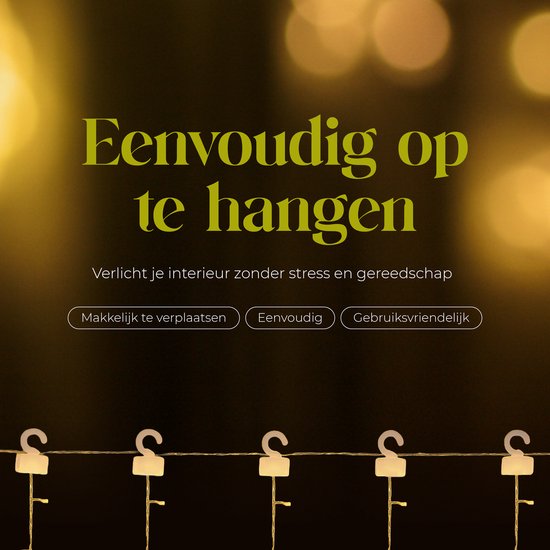 Giftmas Lichtervorhang - 120 LED Hängedekoration - Warmweiß - Monde und Sterne - Weihnachts- und Fensterdekoration - für drinnen und draußen - Weihnachtsdekorationen - 3.5M - Weihnachtsbeleuchtung