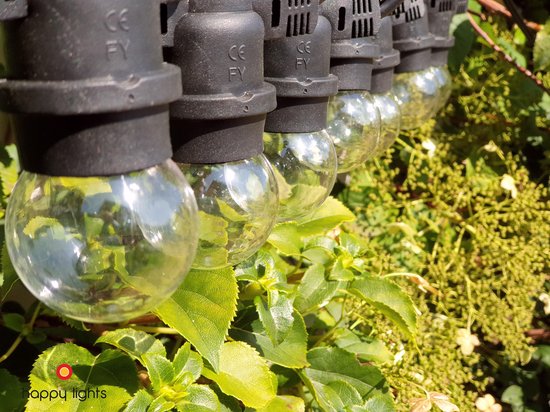 HappyLights Lichterkette Outdoor [Outdoor] Klar - 20 LEDs - 10m