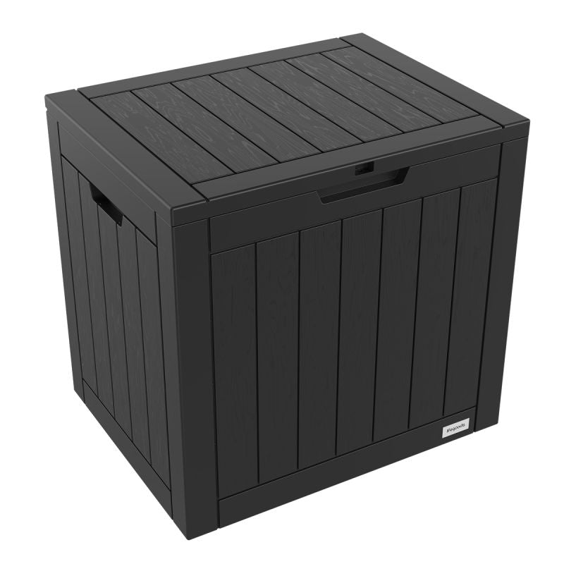 Lifegoods Aufbewahrungsbox 118L - Holzoptik - Wasserdicht - Kapazität 55 kg