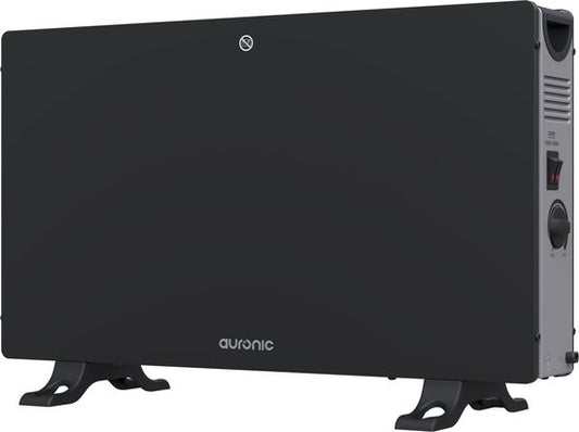 Auronic Konvektorheizung - 2000W - Elektrische Heizung - Schlafzimmer, Wohnzimmer oder Zuhause - Heizung - Schwarz