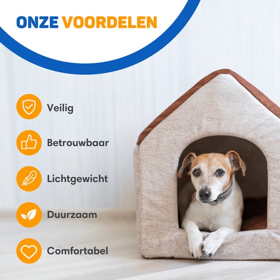 Vulpes Goods® Pets - Hundehalsband geeignet für Apple AirTag - Apple Airtag Collar for Dogs Pro - Sicher, leicht, reflektierend & komfortabel - Kratzfest und wasserabweisend - Inkl. 2 Zubehörteile - 43-51 CM - L