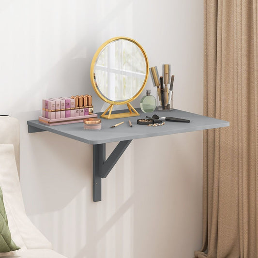 Coast Wandklapptisch – zusammenklappbarer Schreibtisch – platzsparendes Design – grau 80 x 60 x 45 cm