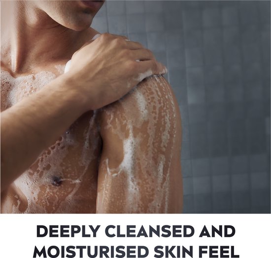 NIVEA MEN Active Clean Duschgel - 3-in-1 Duschgel mit natürlicher Aktivkohle - Shampoo - Fertigpackung - 6 x 500 ml