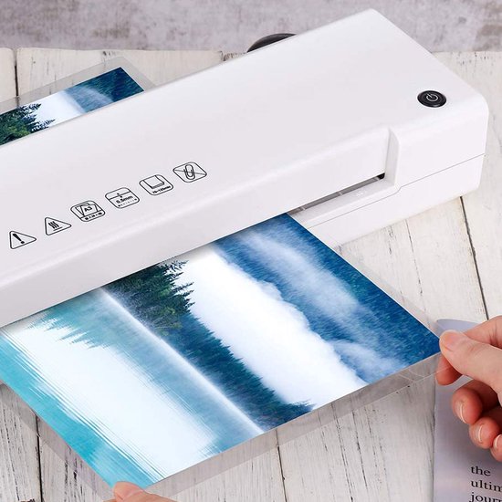 BRASQ Laminator A3 Weiß - Laminiermaschine - Laminator - Weichmacher - bis zu 125 Mikrometer pro Blatt