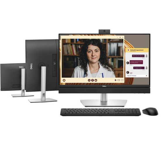 DELL Pro QC24251 – All-in-One-PC – 24 Zoll – Core i5 – 16 GB RAM – 512 GB SSD – Windows 11 Pro – Webcam, Lautsprecher und Mikrofon