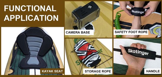 Skatinger Peninsula Trojan Horse aufblasbares Touring-SUP-Board – Komplettpaket