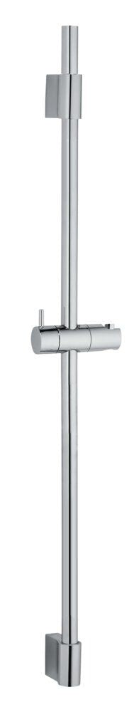 Glänzende, silberfarbene Duschstange aus Edelstahl für Handbrause, 90 cm, Classic – Wenko