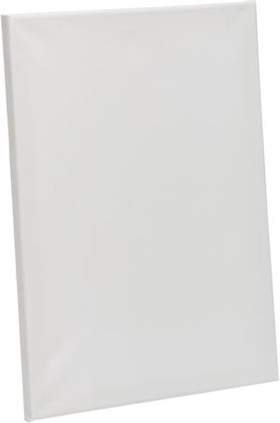 Artico - Leinwand - zum Bemalen - 30 x 40 cm - mit Keilrahmen - Weiß