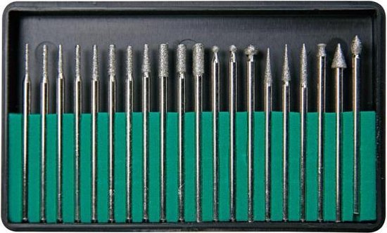 Velleman Diamantfräser-Set, Zubehörset für Multifunktionswerkzeuge, 20-teilig