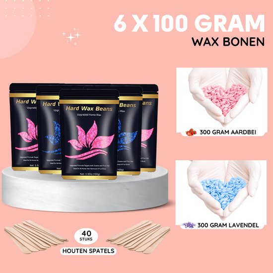 VAIVE Professional Wax Device - Wax Beans Heater - Haarentfernungsset - Heizung - Inklusive Hartwachsbohnen und Spateln
