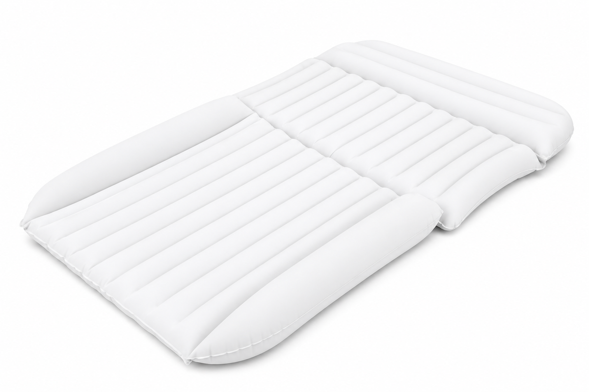 Coast aufblasbare Automatratze – beidseitig nutzbar – inklusive Pumpe und Tragetasche – 190 x 130 cm, grau