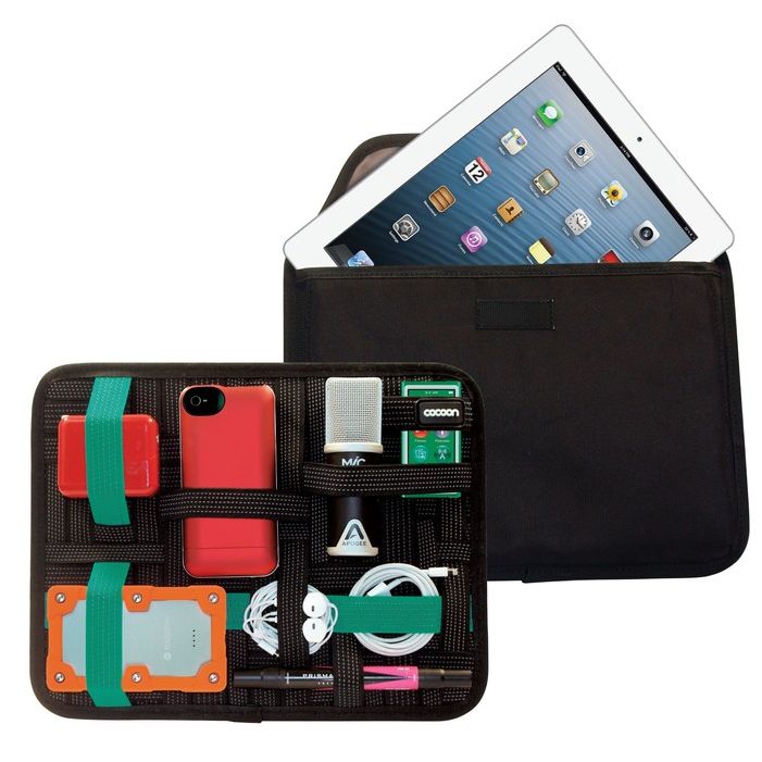 Cocoon GRID-IT! Zubehör-Organizer mit Tablet-Fach – 30,48 × 23,97 × 2,75 cm – Schwarz