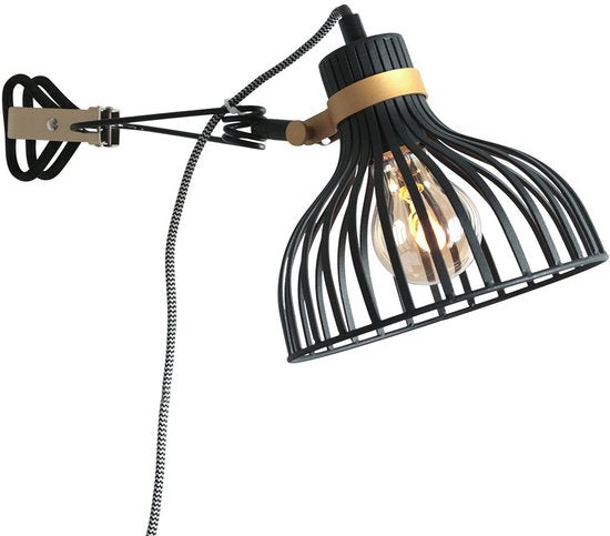 Anne Lighting Wandleuchte Dunbar – schwarz – Metall – 3093ZW