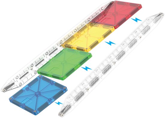 Magna Tiles Rail Racers, 33-teilig