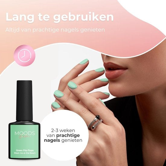 Moods Gellac 6-teiliges Set - Gel-Nagellack - 8ML - Meet me at the Beach Edition - Gellac - Nägel - Gel Polish Starter Pack - Sommerfarben