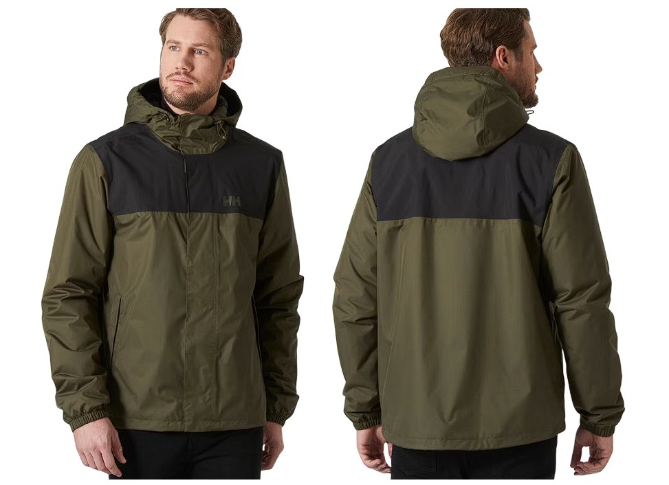 Helly Hansen - Vancouver Fleece gefütterte Jacke - Größe XXL & Helly Tech Protection - Wasserdicht & Winddicht - Für Männer - Utility Green Polyester