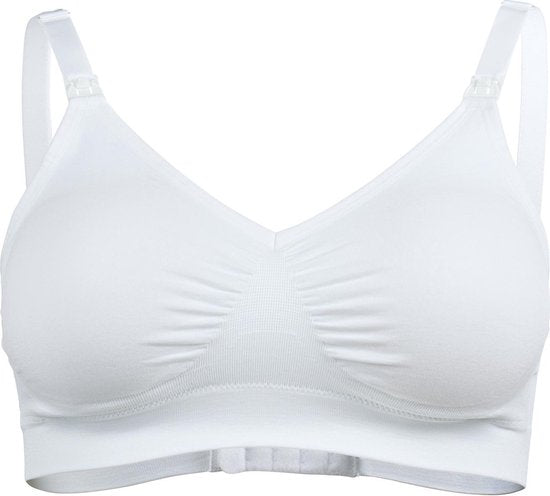 Medela Keep Cool Ultra BH – Nahtloser Still-BH – Schwangerschafts-BH mit 6 atmungsaktiven Zonen – Soft-Touch-Material – Bequem und stützend – Weiß – Größe M