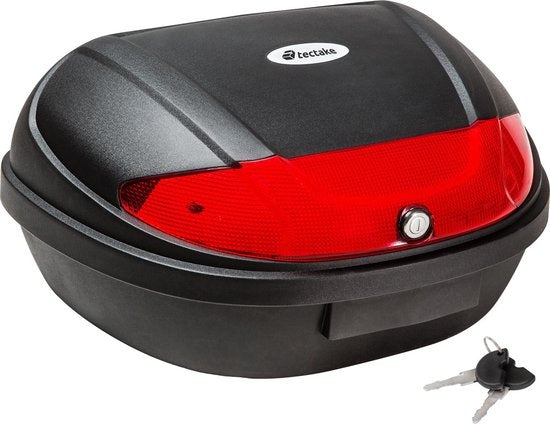 Motorradkoffer Gepäckkoffer Rollerkoffer - Packtasche - hinten - schwarz