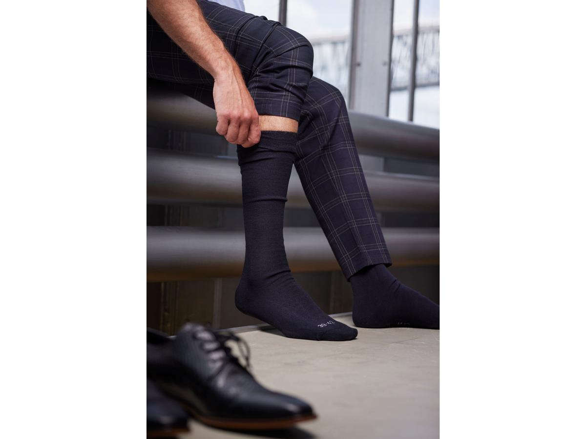Comfort Essentials Kniestrümpfe aus Merinowolle – Nachhaltig & bequem – Größe 43–46 – dunkles Melange
