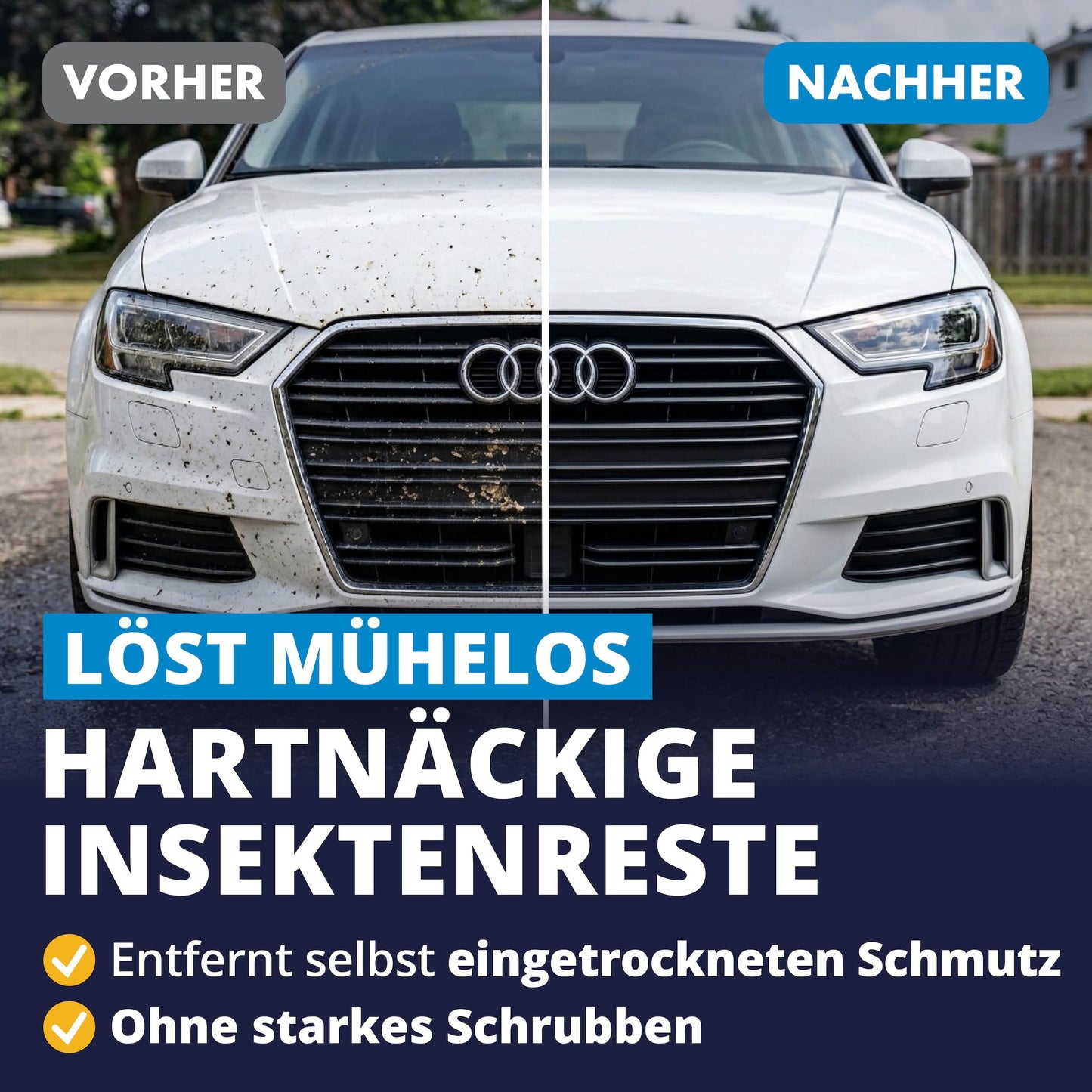 Licargo Insektenentferner – Autoreinigung und -pflege – 750 ml – für Glas und Lack – für Auto und Wohnwagen