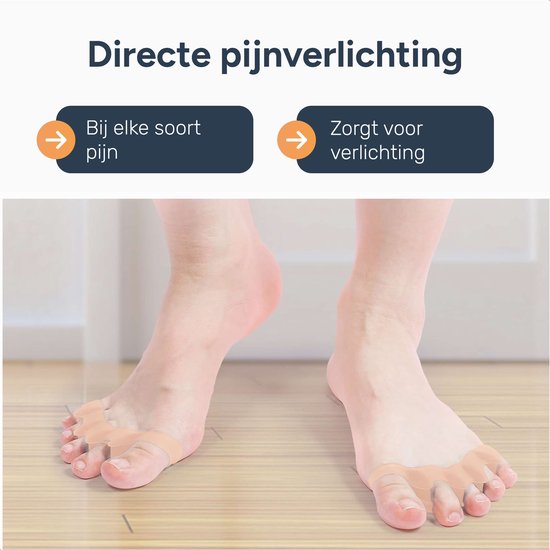 Alyze Toe Spread Silicon - 2 Stück - Hallux Valgus Corrector - Zehenschutz - Zehenspreizer - Zehenkorrektur - Hammer Toe Brace - Körperpflege