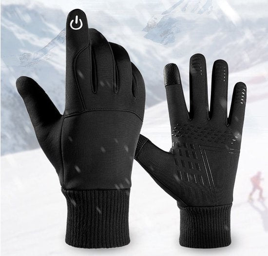 Milanoro – Wasser- und winddichte Handschuhe – Schwarz – L