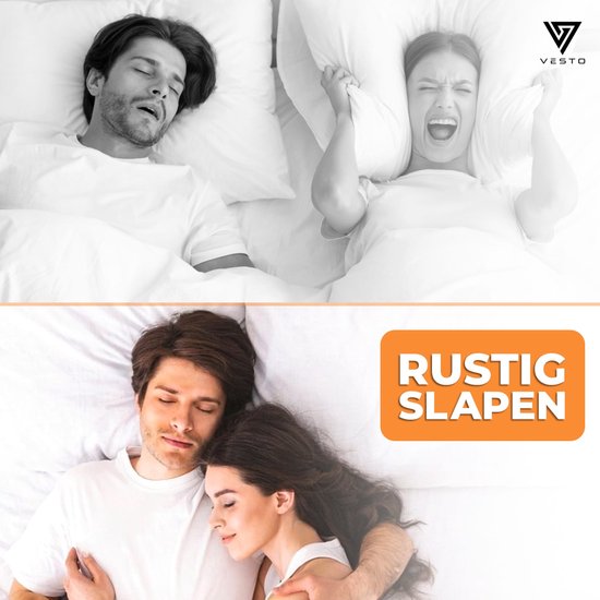 Vesto® - Anti-Schnarch Set - Nasenpflaster - Schnarch-Spange - Transparent