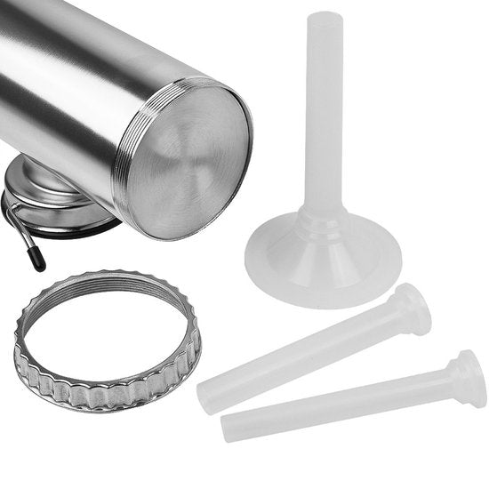 Wurstfüller, Wurstmacher, Wurstmaschine - 2,5kg Füllvolumen - Silber