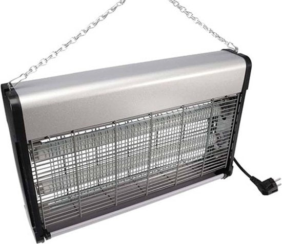 Perel Insektenvernichter, elektrisch, Spannungsnetz 2800 V, herausnehmbare Auffangschale, 100 mÂ², Metall