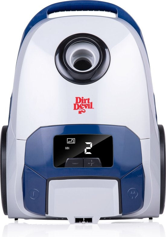 Dirt Devil Staubsauger mit Beutel DD2002 - HEPA 10 Filter - 2 Aufsätze - Weiß