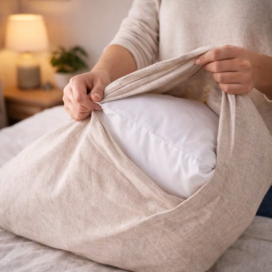 alpina Kopfkissen 60 x 70 cm – Kissen für Bett und Schlafzimmer – atmungsaktiv, feuchtigkeitsableitend und waschmaschinenfest – für Bauch-, Rücken- und Seitenschläfer – Mikrofaser/Baumwolle – Weiß