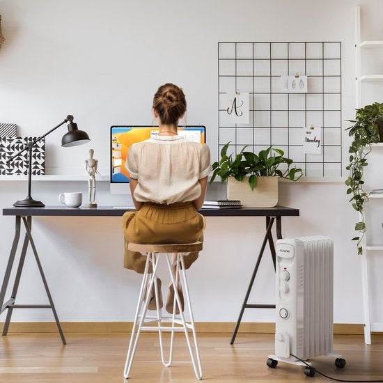 Auronic Ã–lradiator - Elektrischer Heizkörper - Thermostat - Timer - 3 Stufen - bis zu 1500W - Weiß