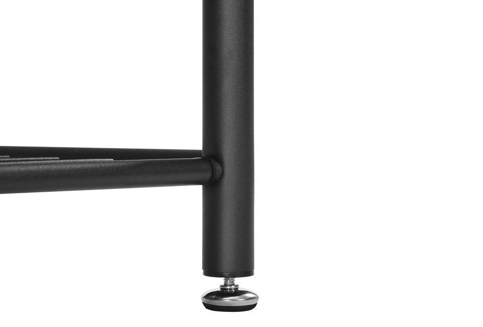 Home&Comfort Multifunktionale Garderobe, Schuhregal und Bank in 1 - 70x32x177 cm - Holzoptik & Schwarz