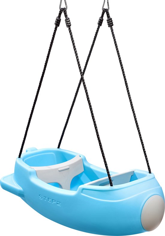 Step2 Rocket Swing for Two – Raketenschaukel für zwei Personen – Verstellbare Hüftgurte
