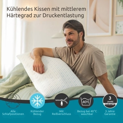 TEMPUR - 2er-Set TEMPUR Prima SmartCool Pillows - Kühlendes und druckreduzierendes Schlafkissen - Soft Feel - 60 x 50 cm