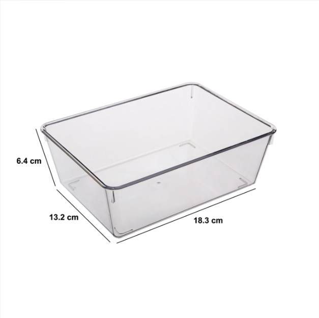 5five Transparentes Aufbewahrungsregal – 19,9 x 14,5 x 5,5 cm – Kunststoff