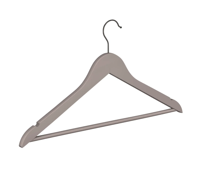 Blomus KAAHU Kleiderbügel aus Holz – 8er-Set – Satellite – 44 cm