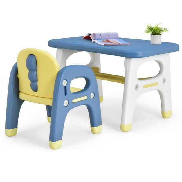 Coast Kindertisch mit Stuhlset - Kinder zwischen 1 und 5 Jahren - blau/gelb/weiß
