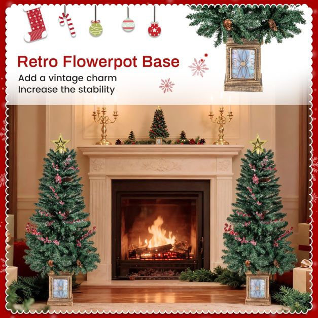Weihnachtsdeko-Set Coast - Baum - Girlande - Kranz - Eingang - PVC - 4-tlg.