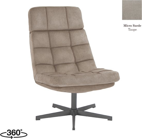 LABEL51 Alvar Sessel - Braun - Stoff - Exkl. Hocker - - Drehbar