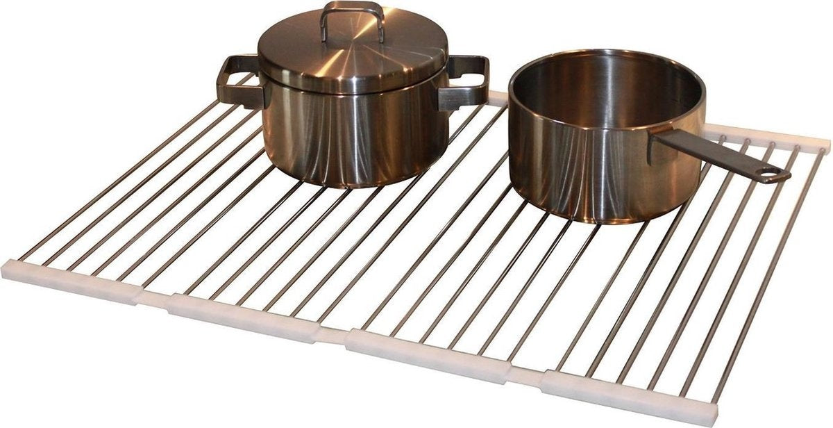 Abtropfgestell aus Edelstahl | Faltbares Abtropfgestell Copa Design | Topflappen | Topflappen | Pfannenhalter | Pfannenuntersetzer | Edelstahl