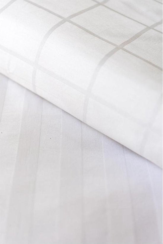 De Witte Lietaer Bettbezug aus Baumwollsatin Zygo – Einzelbett – 240 x 220 cm – Weiß
