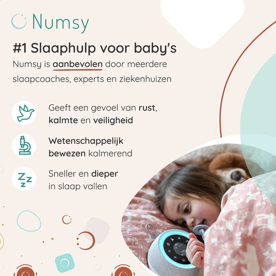 Numsy Touch White Noise Machine Baby - Weißes Rauschen Maschine