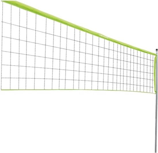 Dunlop Sports Net 609 x 220 CM - Volleyballnetz - Tennisnetz - Badmintonnetz - Komplettset mit Schlägern, Netz, Bodennägeln und Spannseilen - Multifunktional einsetzbar - Grün/Schwarz