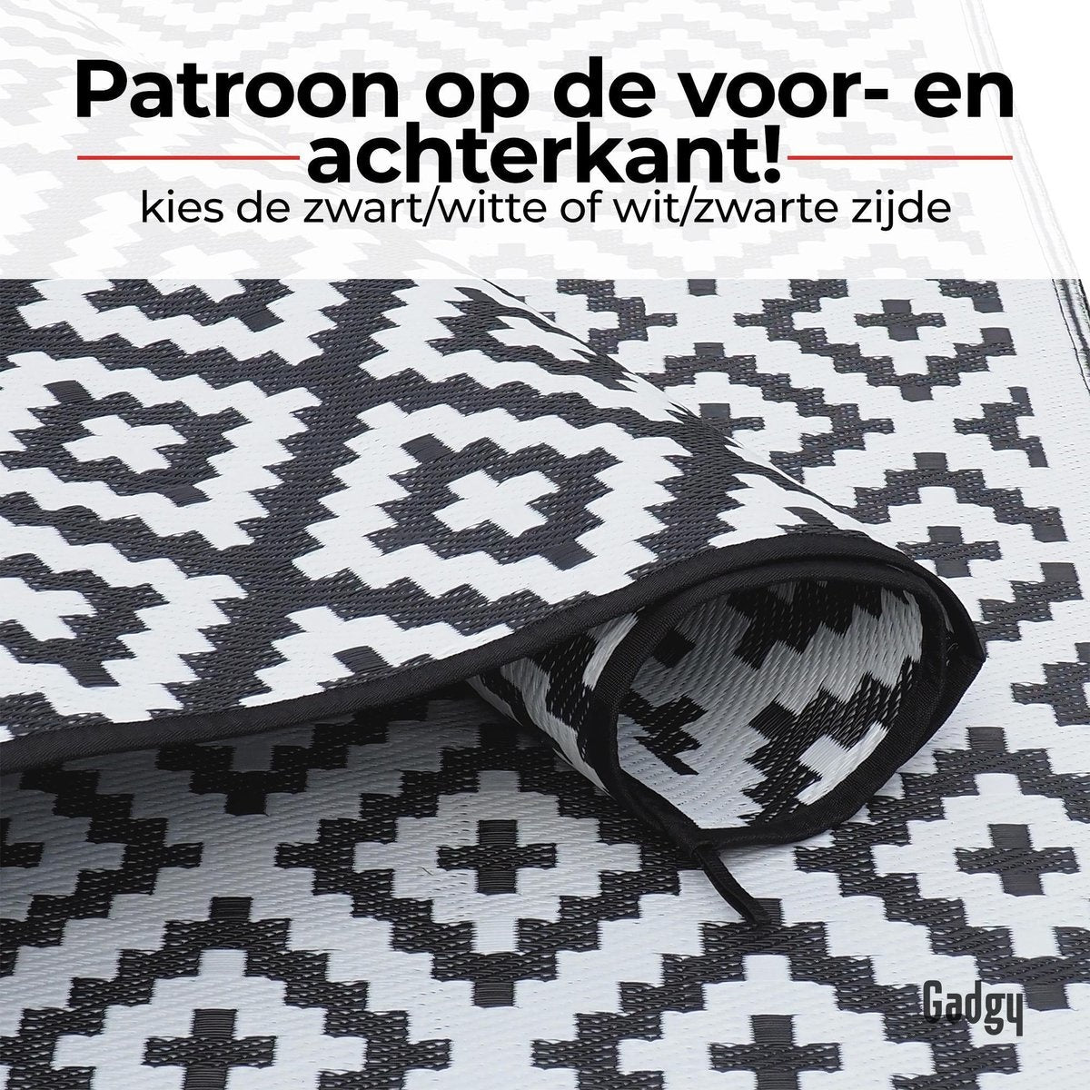 Gadgy Outdoor Rug Rug -270x200 cm - Camping Rug - Picknick Rug - Garden Rug - Outdoor Rug