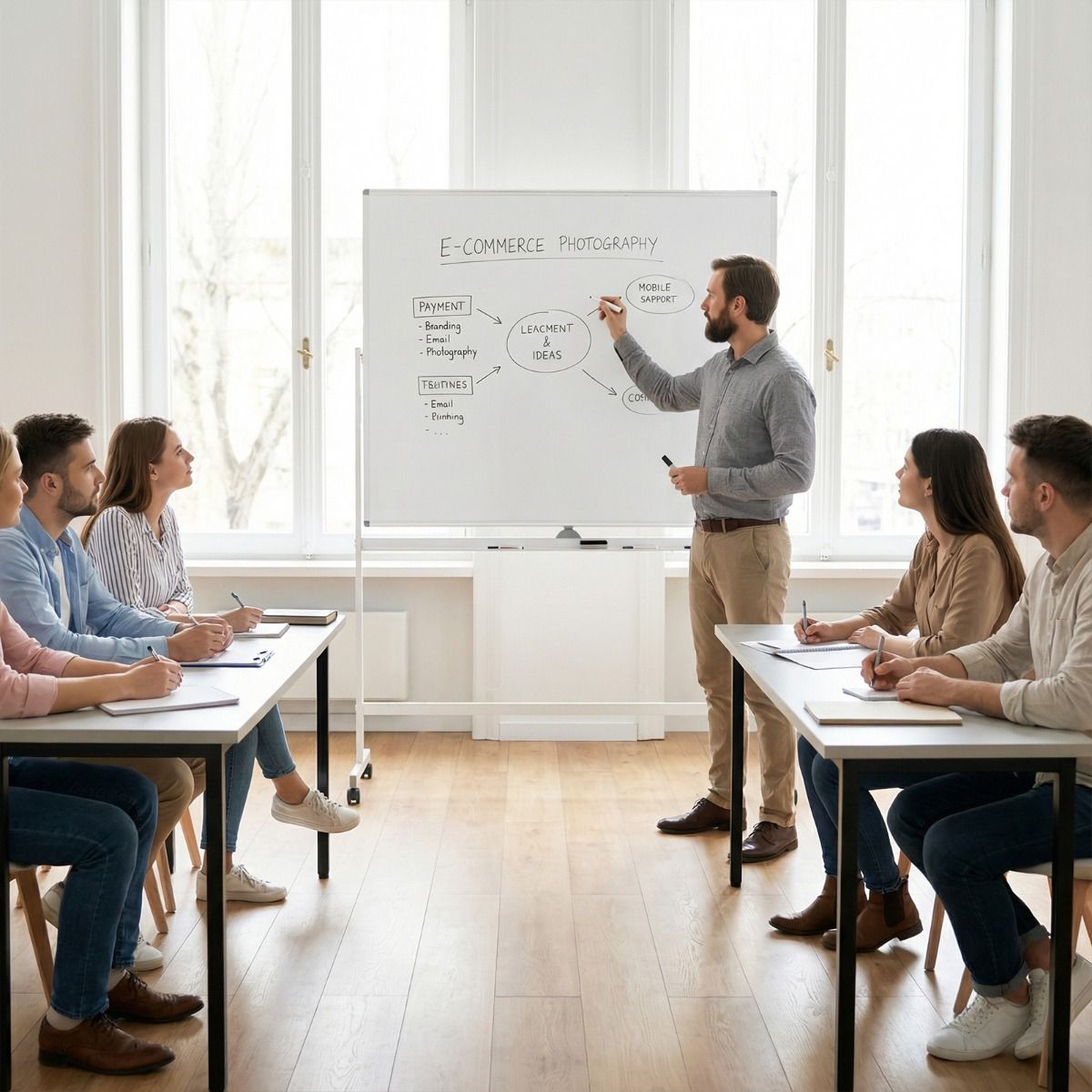 Coast Mobiles Whiteboard – Doppelseitige Magnettafel – Höhenverstellbar – Mit Rollen – Weiß 150 x 120 cm