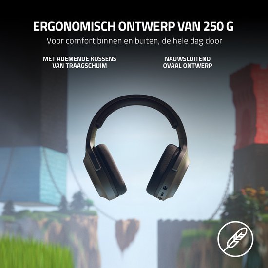Razer Barracuda X (2022) – Kabelloses Gaming-Headset – PC/PlayStation/Switch/Android – Schwarz